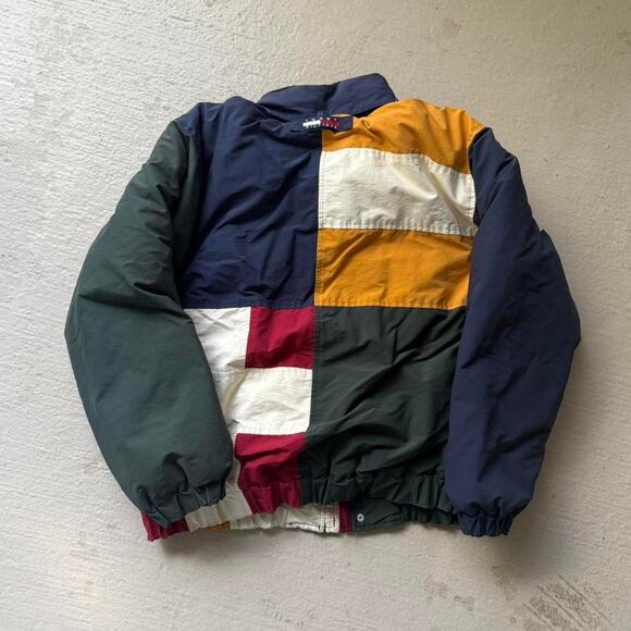 Vintage Tommy Hilfiger Colorblock Men's L Puffer Jacket - Picture 2 of 8
